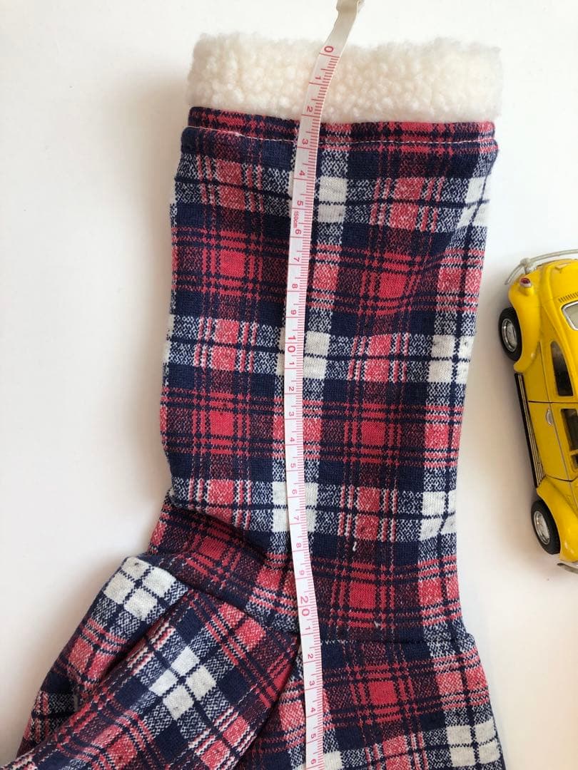 チェック柄のロンパース　イタグレ服　犬服　ハンドメイド