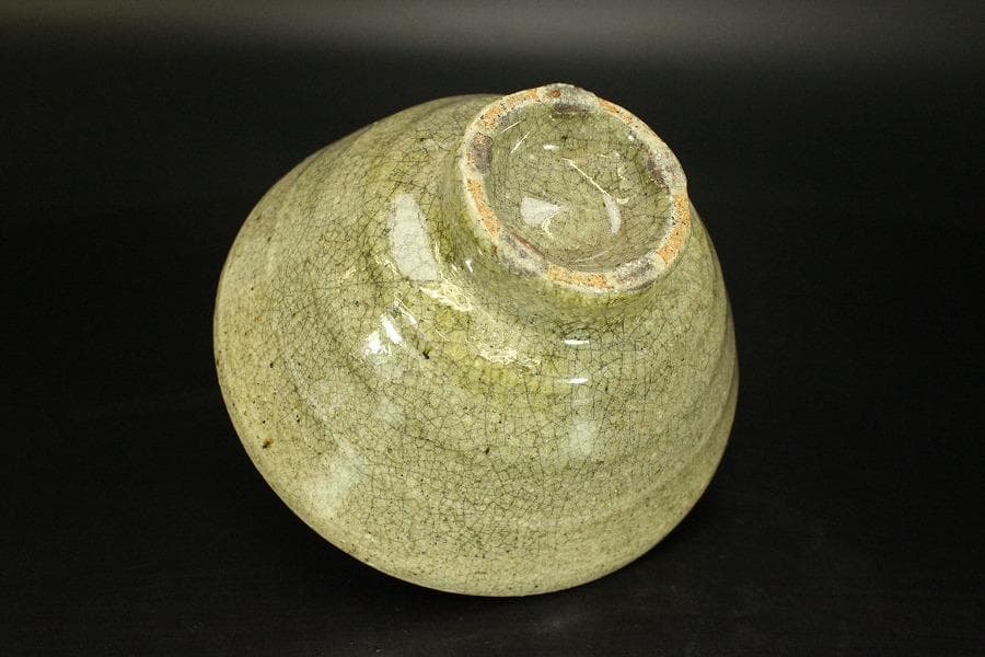 茶道具 高麗窯 高麗井戸茶碗 煎茶 箱入 (メ390)