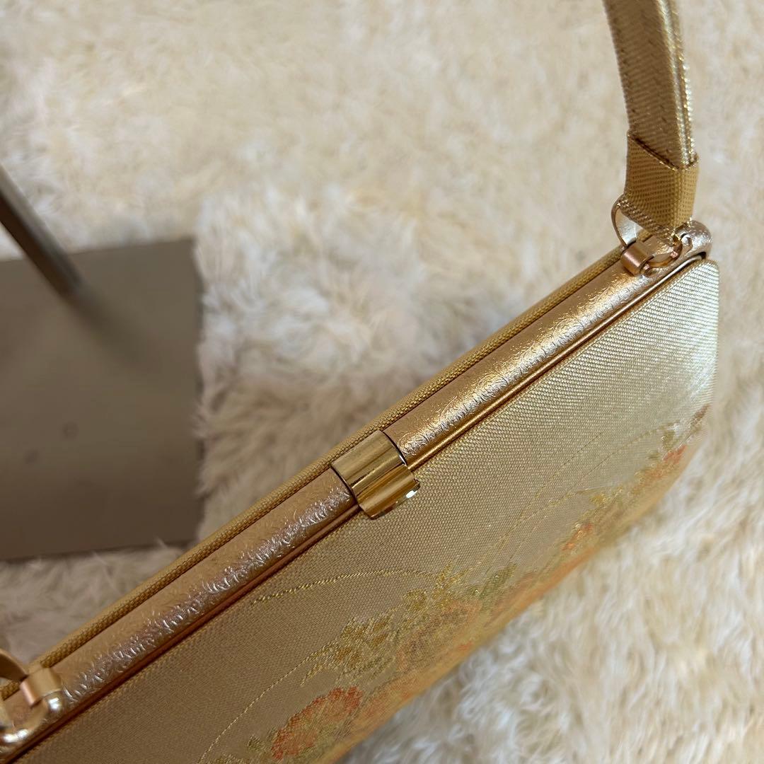 未使用⭐︎佐賀錦　草履バッグセット　正絹　金糸　フォーマル　訳あり