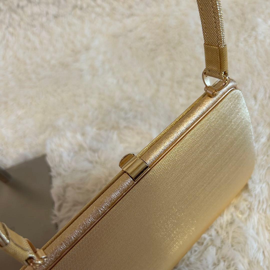 未使用⭐︎佐賀錦　草履バッグセット　正絹　金糸　フォーマル　訳あり