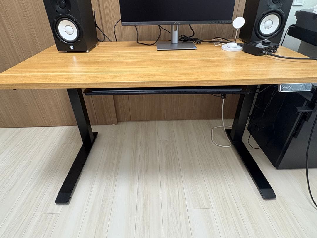 Flexispot E7BPro&140x70cmブラック アクセサリー2点付き