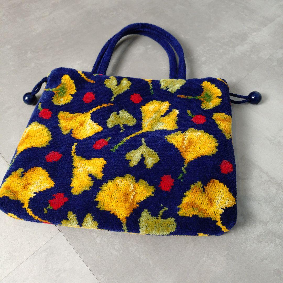 FEILER　ギンコウツリー　手付き巾着