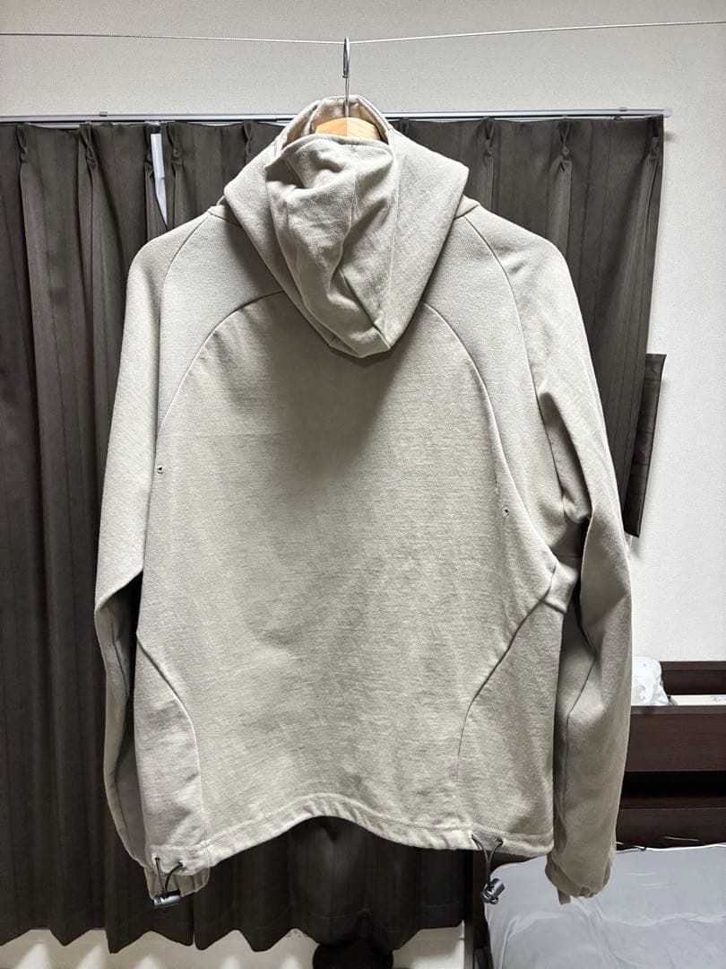 KAIKO×JIAN YEベージュ フルジップパーカー