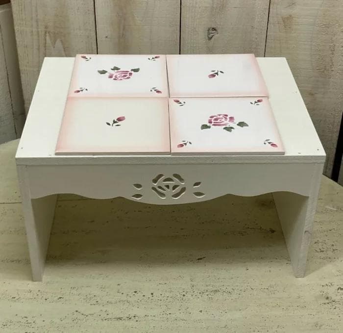 ななさん専用マニーローズキッチンセンターラック、ほうき、タイルのプレート3点