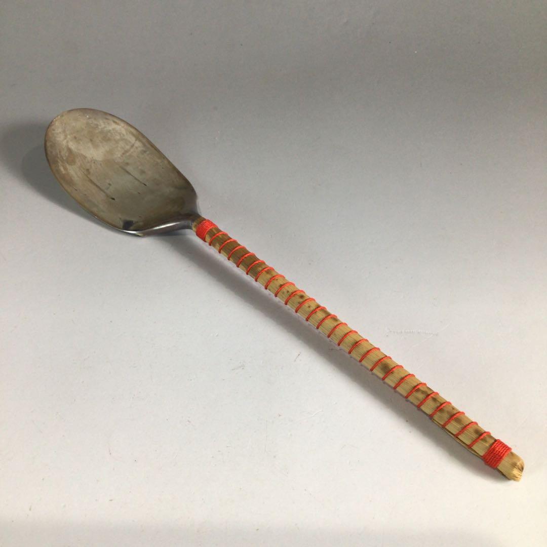 Ｐ９１　灰匙　『金工師　木村清五郎造』『南鐐灰匙』　共箱　茶道具　炭道具