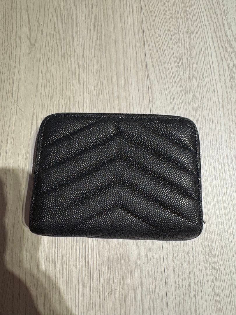SAINT LAURENT ブラック 二つ折り財布　ysl