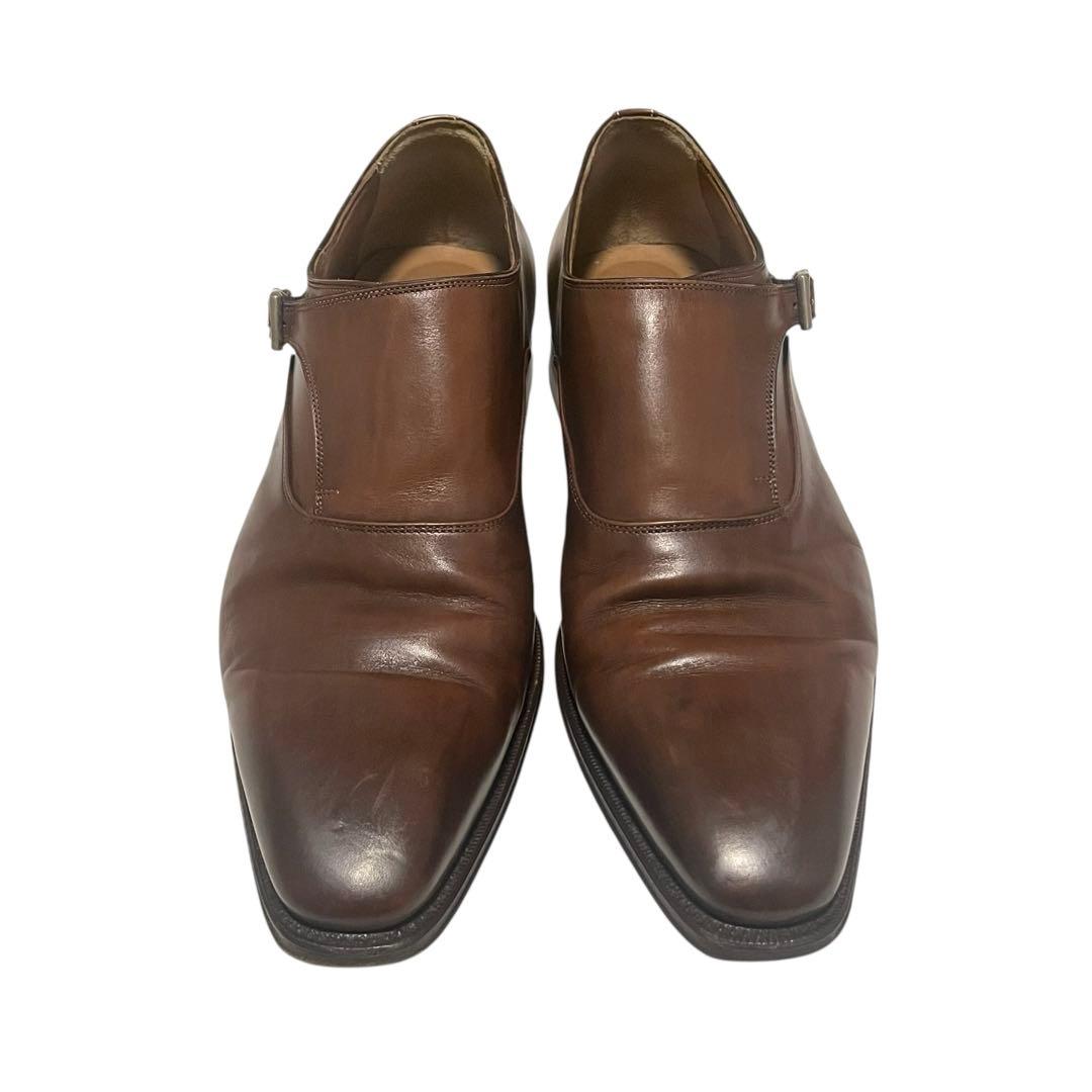 【美品】◾️サントーニ×アルフレッドダンヒル◾️モンクストラップ◾️レザー◾️ブラウン