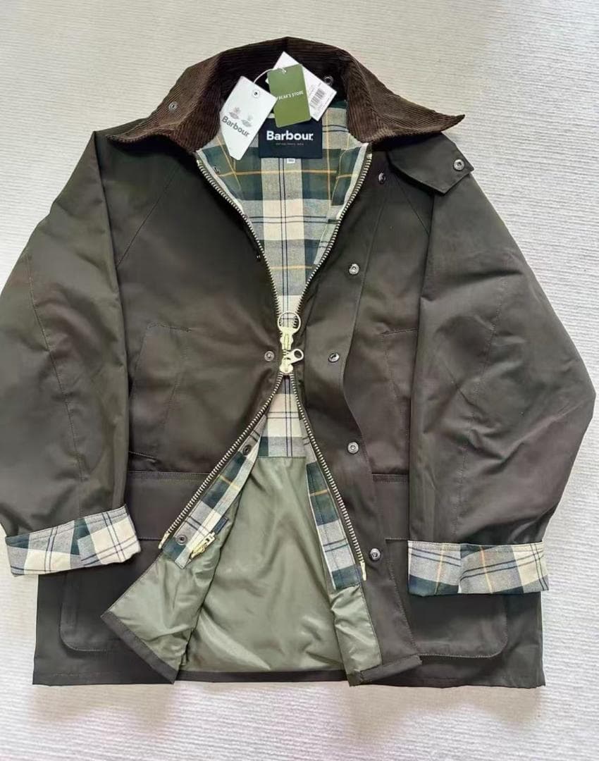 Barbour OS Bedale ワックスなし版 セージグリーン