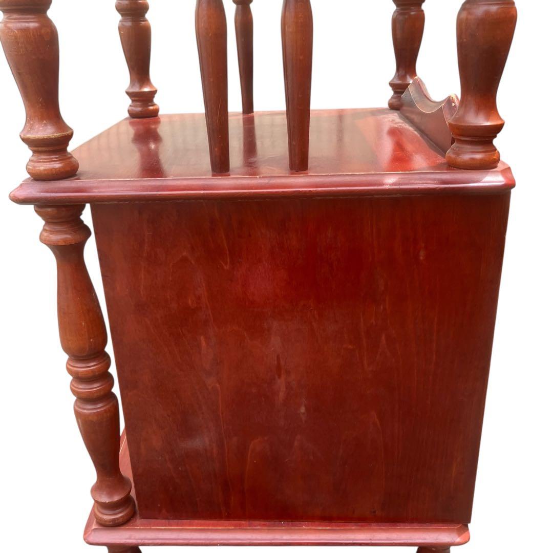 北欧風　電話台 アンティーク インテリア 引き出し 木製　オランダ製