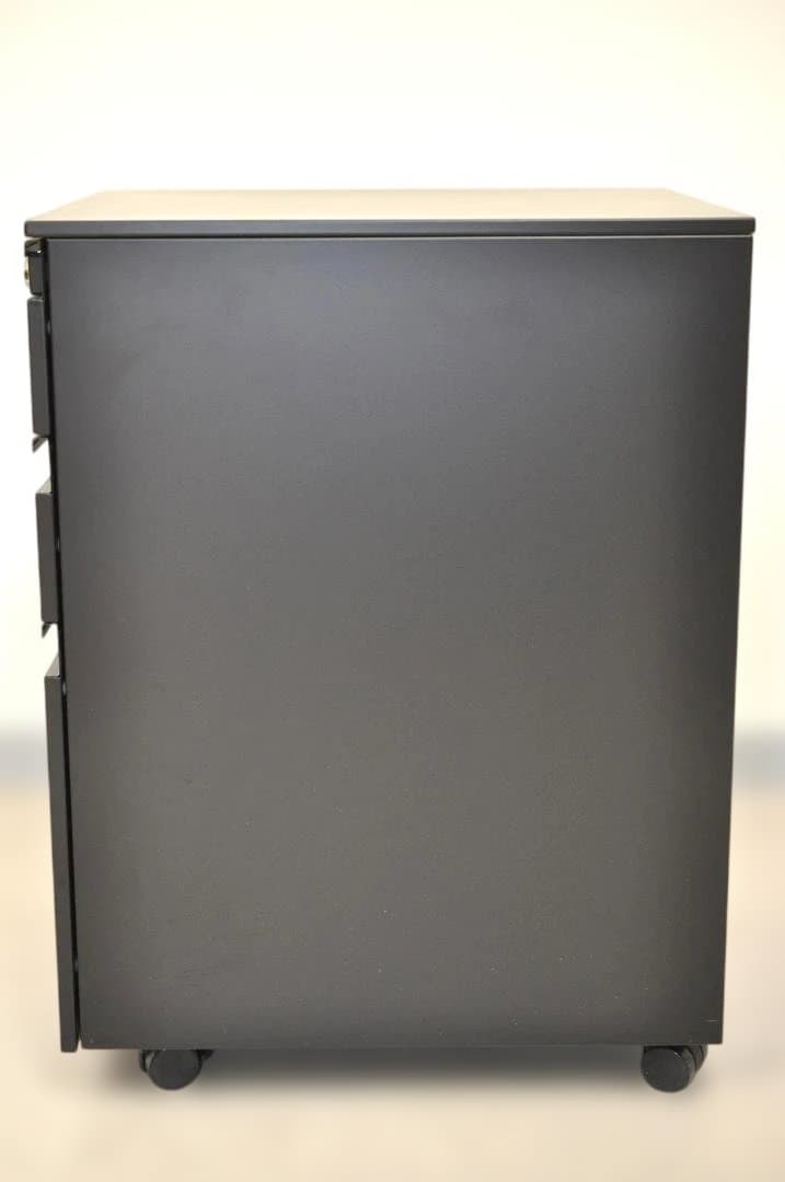 デスクワゴン 3段 シリンダー錠 鍵付き HK187⑤