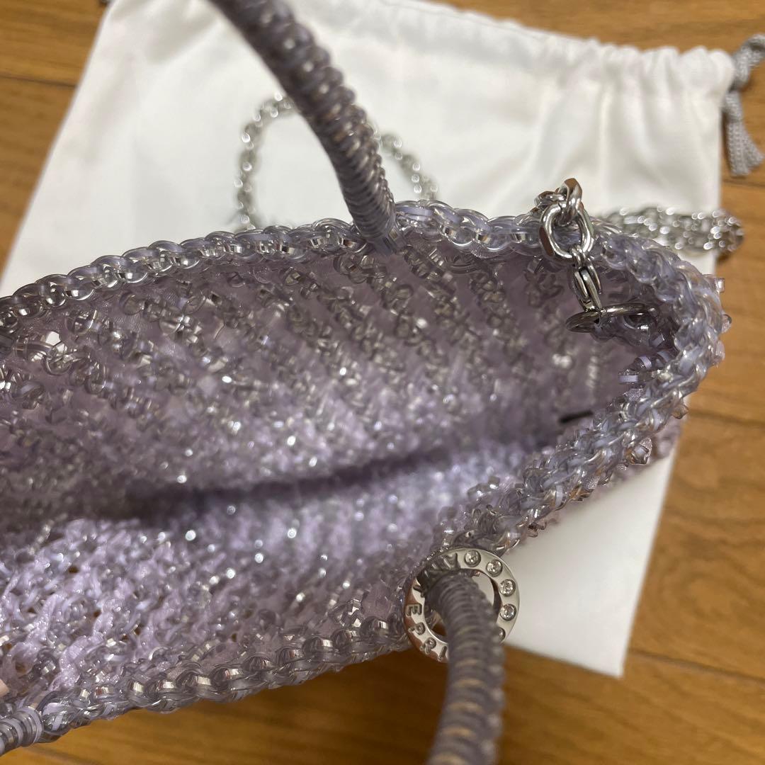 アンテプリマ ミニアトゥーラ ワイヤー オルガンザ ラベンダーシルバー