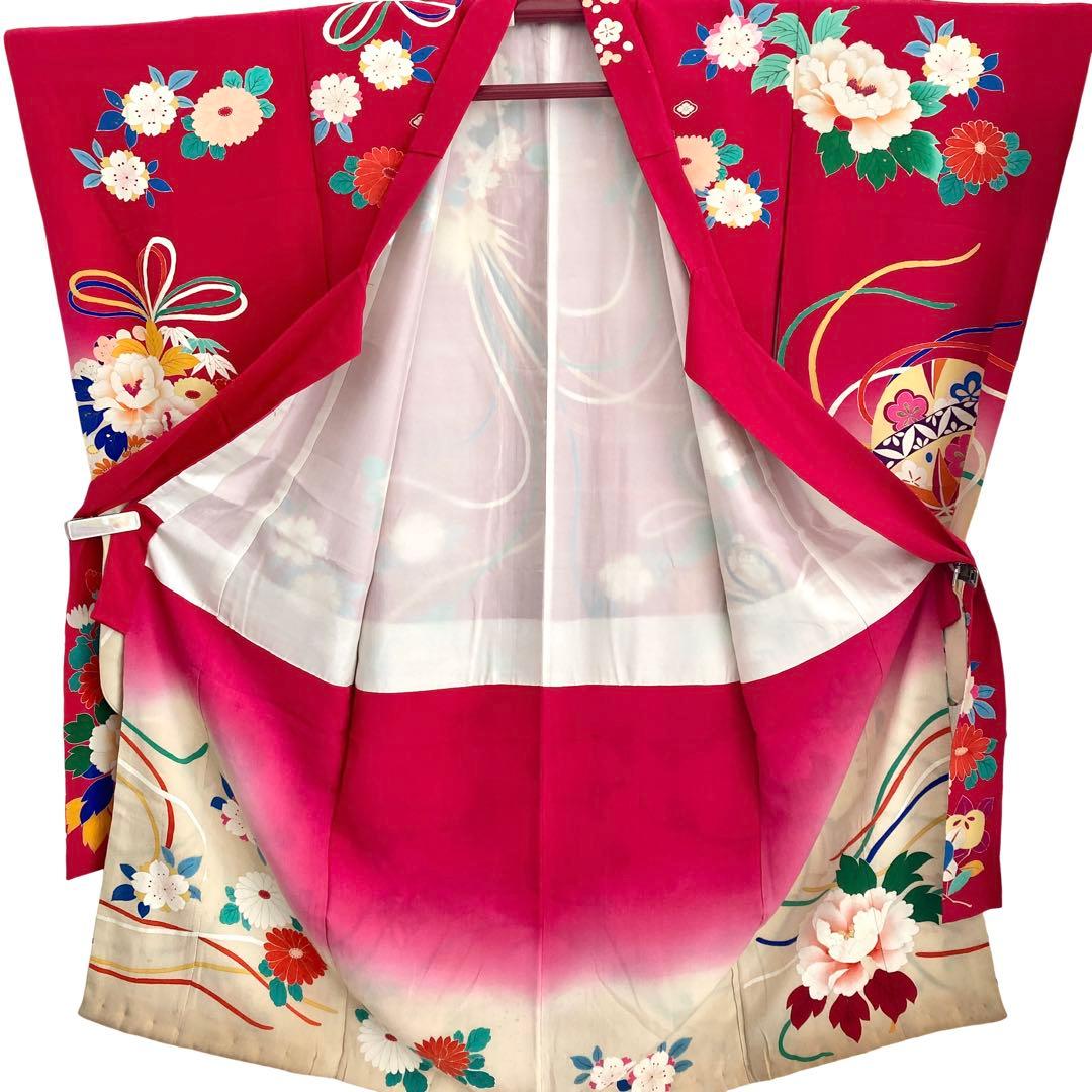 アンティーク　女の子　子供着物　七五三　アンティーク着物　NO26