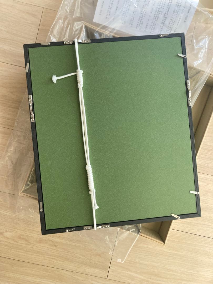 油彩額縁 F3号 [同志舎 細角箱15 黒] 2個セット