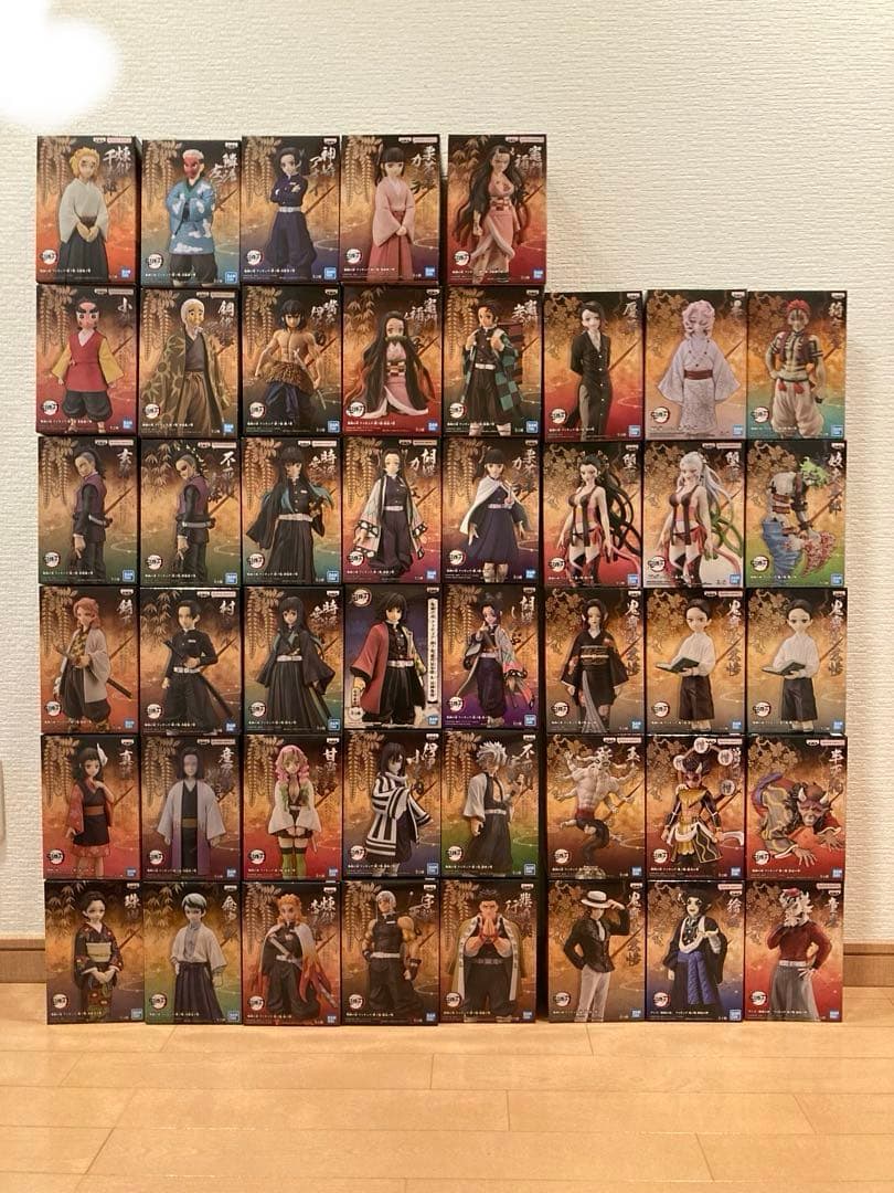 鬼滅の刃DEMONSLAYER　絆の装 ・鬼の装フィギュア計45体セット未開封品
