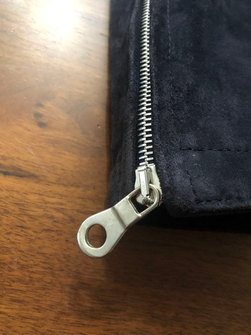 【美品】CINQUANTAチンクアンタスウェードライダースジャケット50ブラック