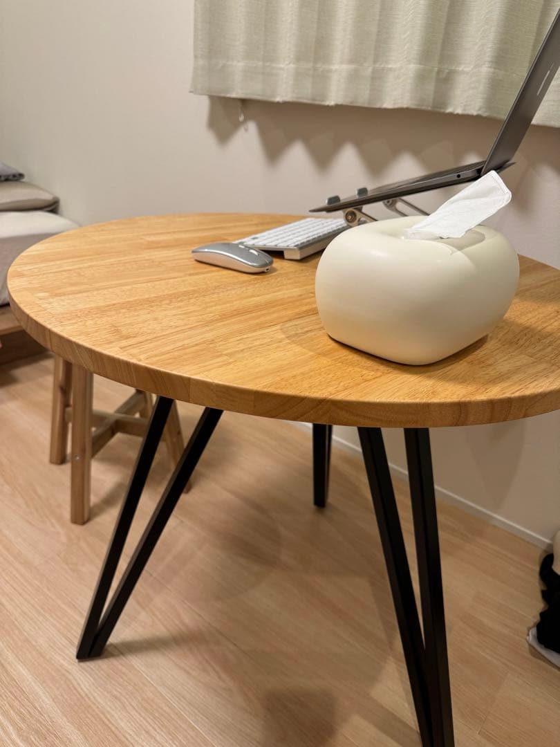 KANADEMONO カフェテーブル 天然木シリーズ