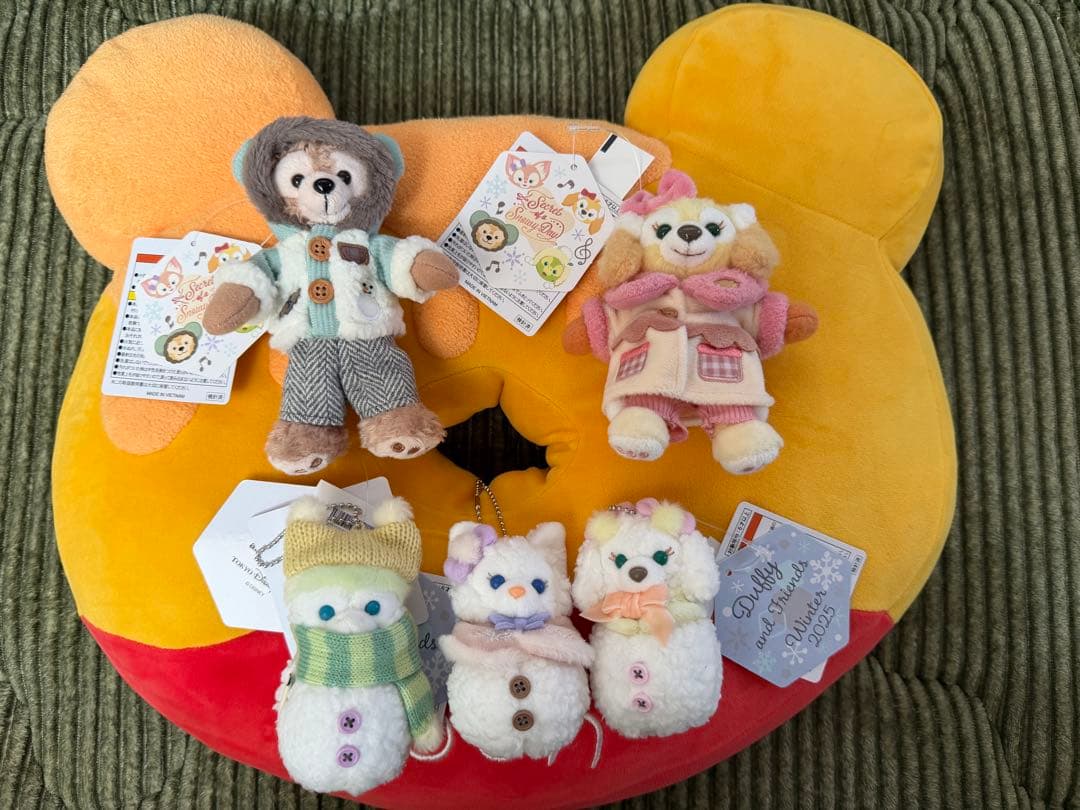 タグ付き新品ダッフィー　ぬいバ7種+2025クリスマス　ぬいバ5種12体セット