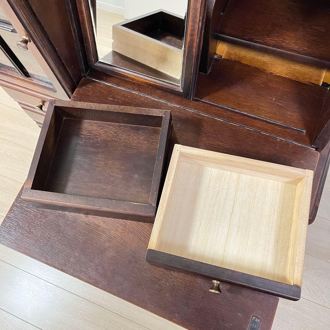 (つ14)ミラーデスク コンパクトドレッサー アトランタライティングビューロー