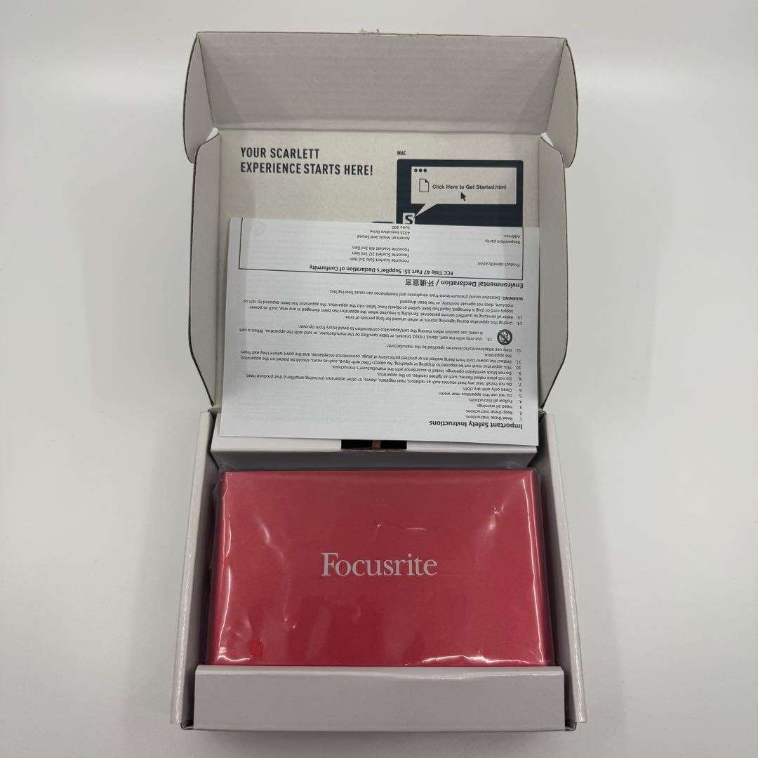 Focusrite Scarlett Solo インターフェース (3世代)