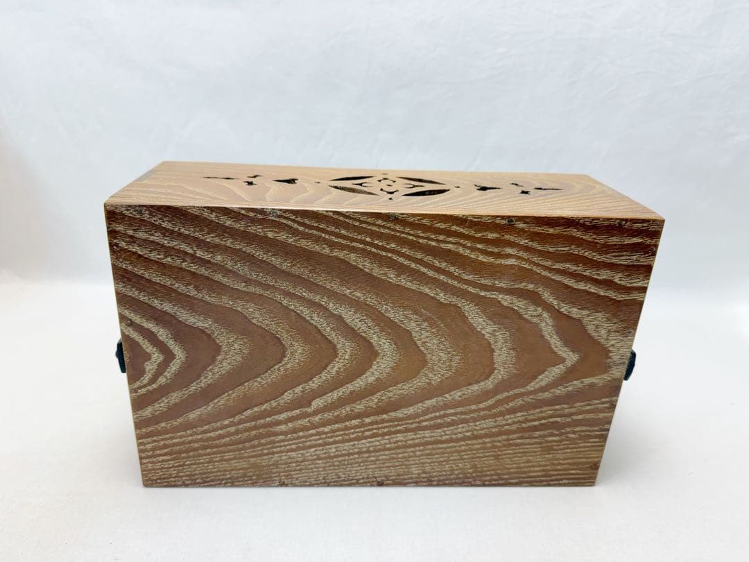 未使用 茶道具 桑 手持ち 煙草盆 4点セット 火入 灰吹 煙草入 元箱