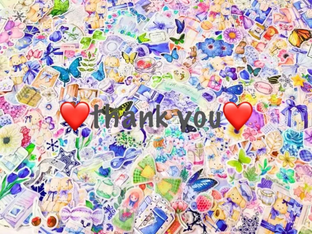 可愛いい❤️❤️フレークシール( ⸝⸝•ᴗ•⸝⸝ )お洒落なうさぎさんのセット♡♡