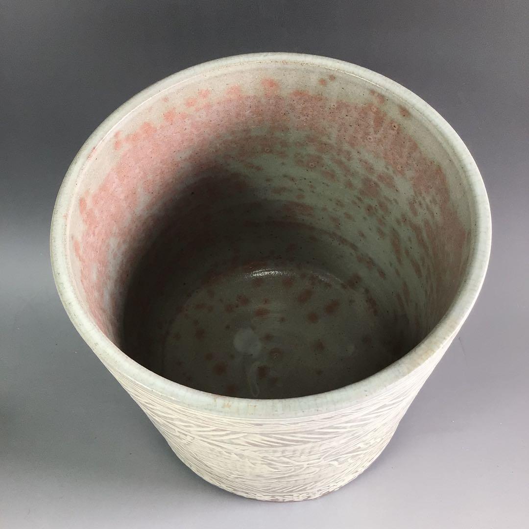 Ｒ９　水指　『趙誠主造』『御本三島』『一重口水指』　共箱　茶道具