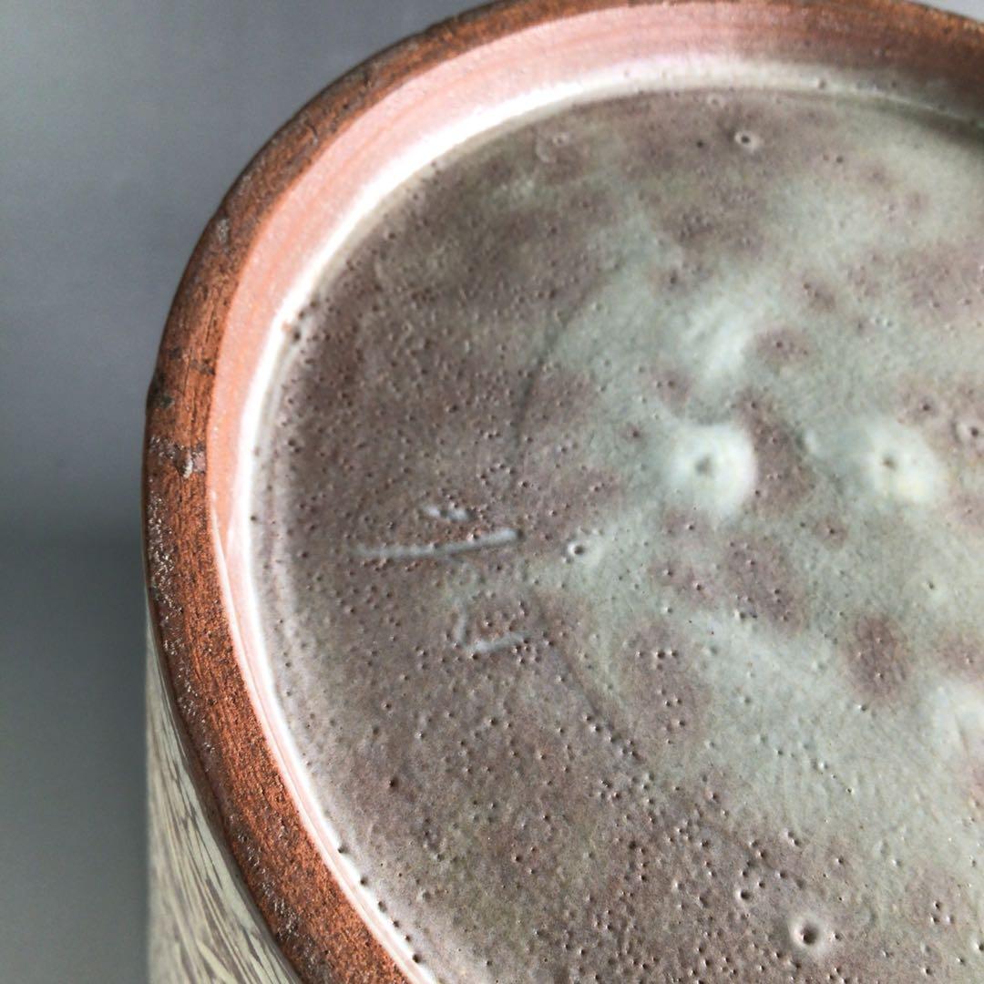 Ｒ９　水指　『趙誠主造』『御本三島』『一重口水指』　共箱　茶道具