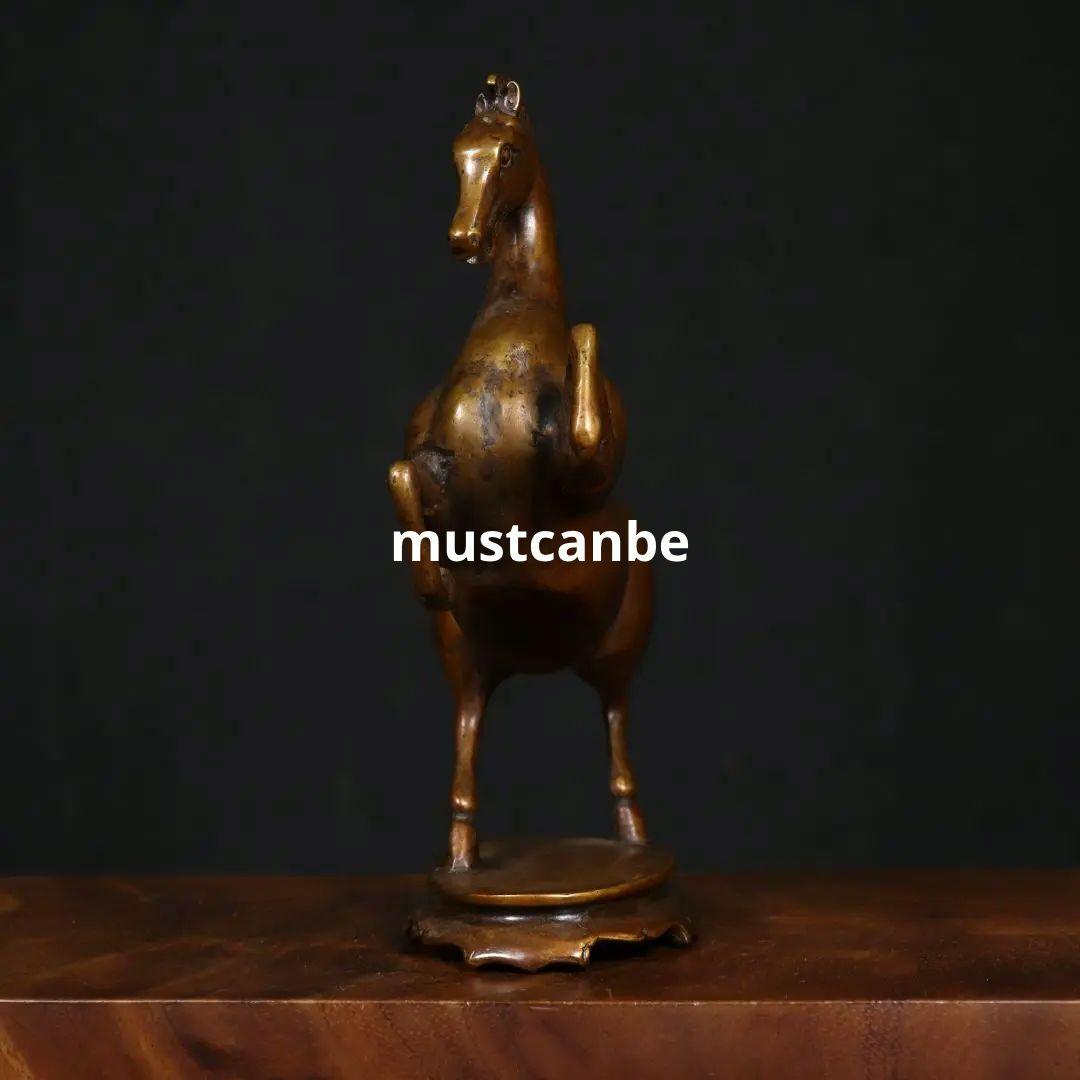 銅製 十二支馬 奔馬 家リビング 玄関 書斎 事務室 装飾品 工芸品 置物