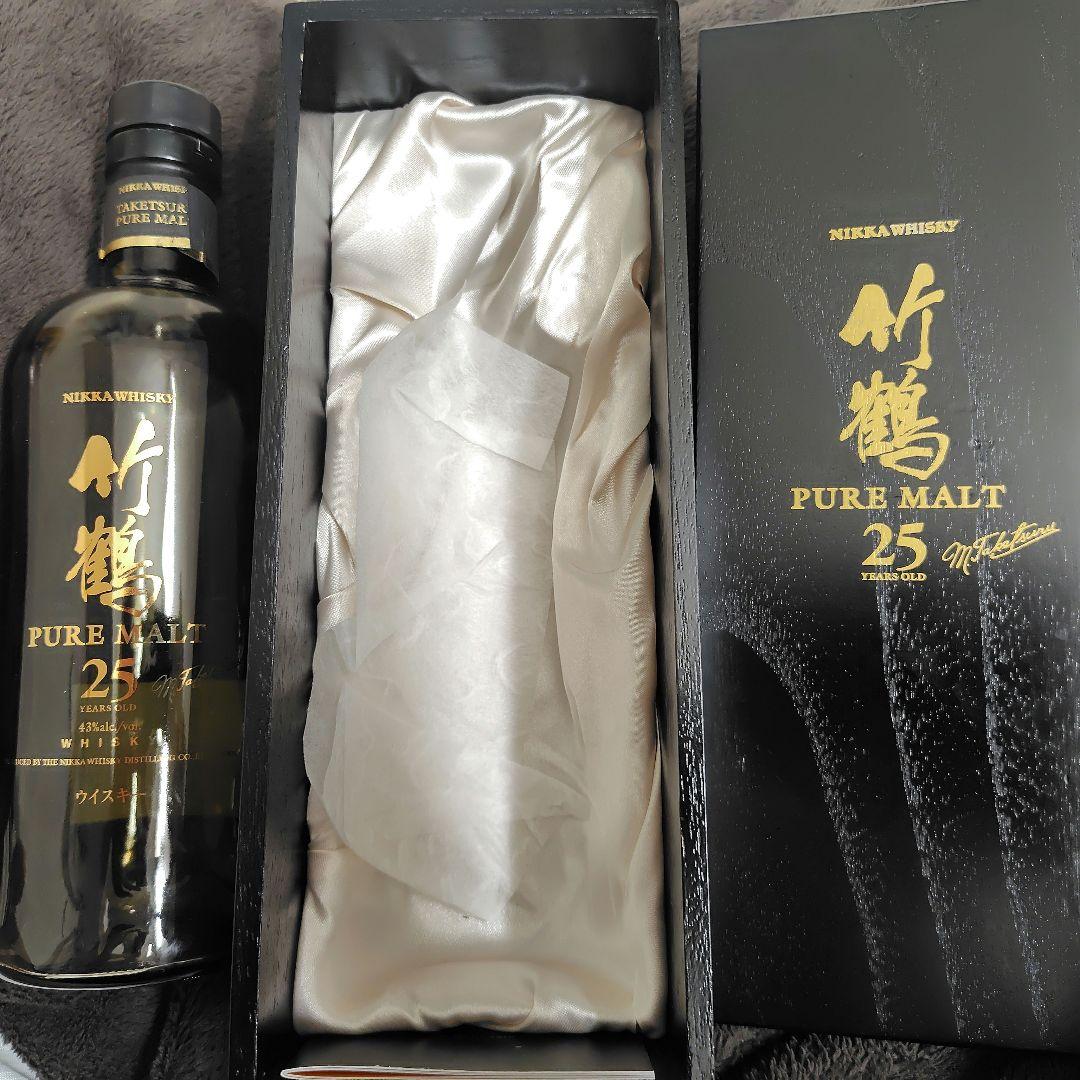 竹鶴25年 外箱＋空瓶＋ 説明書