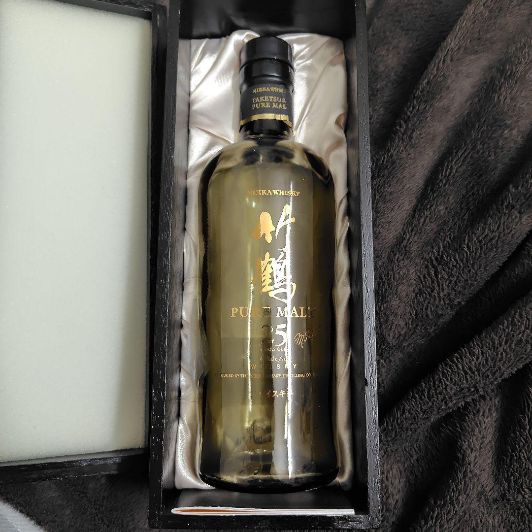 竹鶴25年 外箱＋空瓶＋ 説明書