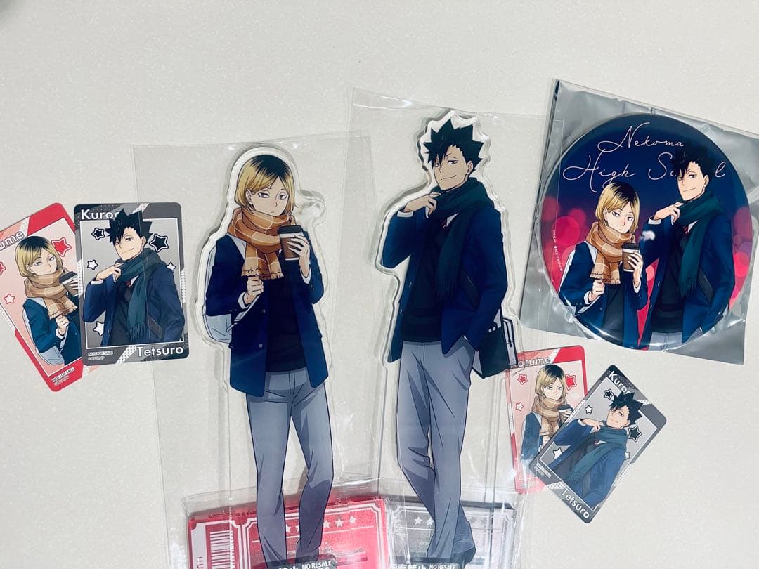 ハイキュー×コスモワールド　特大アクリルスタンド　音駒セット　黒尾鉄朗　孤爪研磨