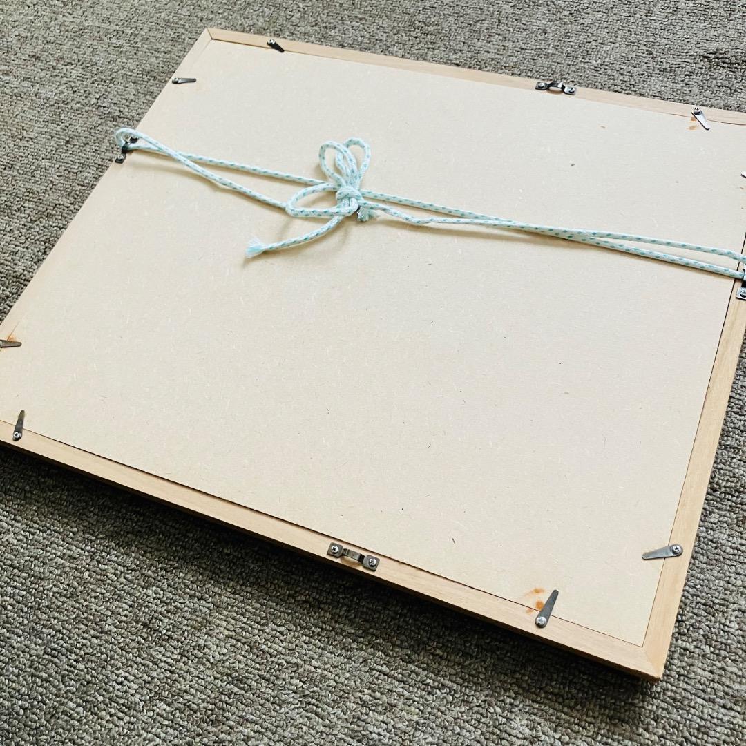 【専用】山口マオ 2001年 原画 額装済み 「サッカーするネコたち」