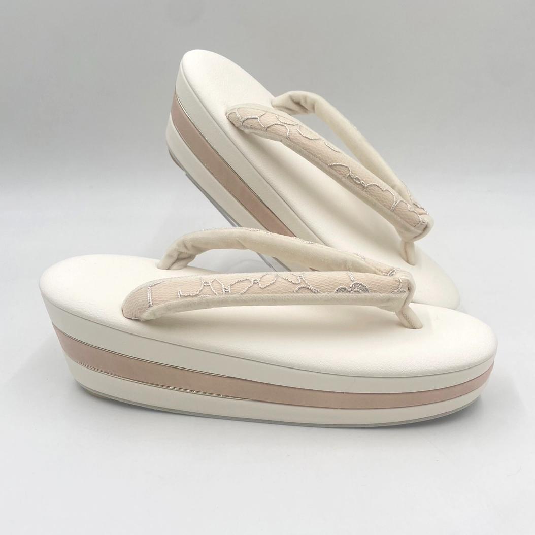 豪華ビーズパール刺繍　本格カブセ　振袖バッグ草履セット くすみピンク