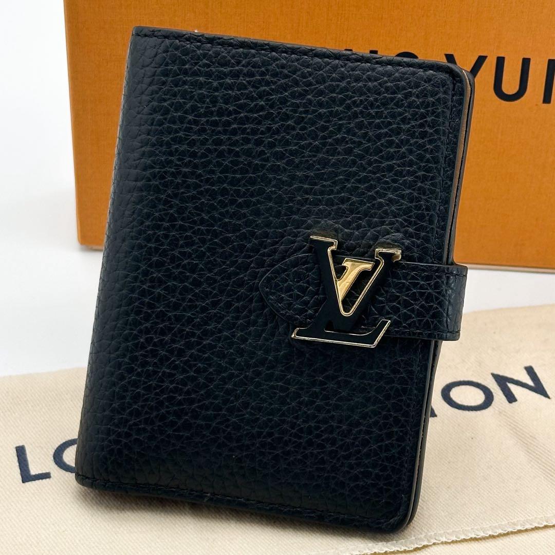【現行品】ルイヴィトン ヴェルティカルウォレット コンパクト トリヨン 二つ折り