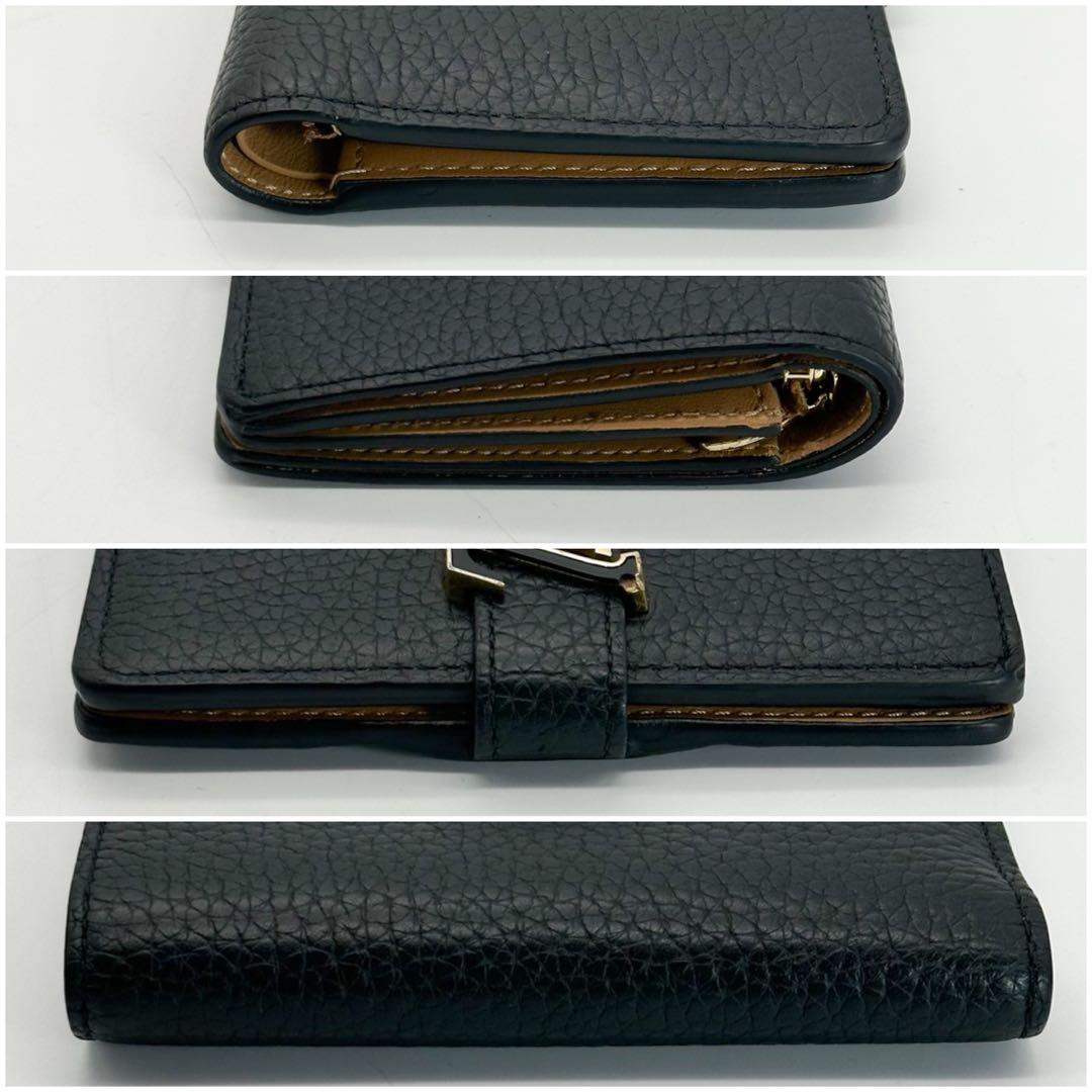 【現行品】ルイヴィトン ヴェルティカルウォレット コンパクト トリヨン 二つ折り