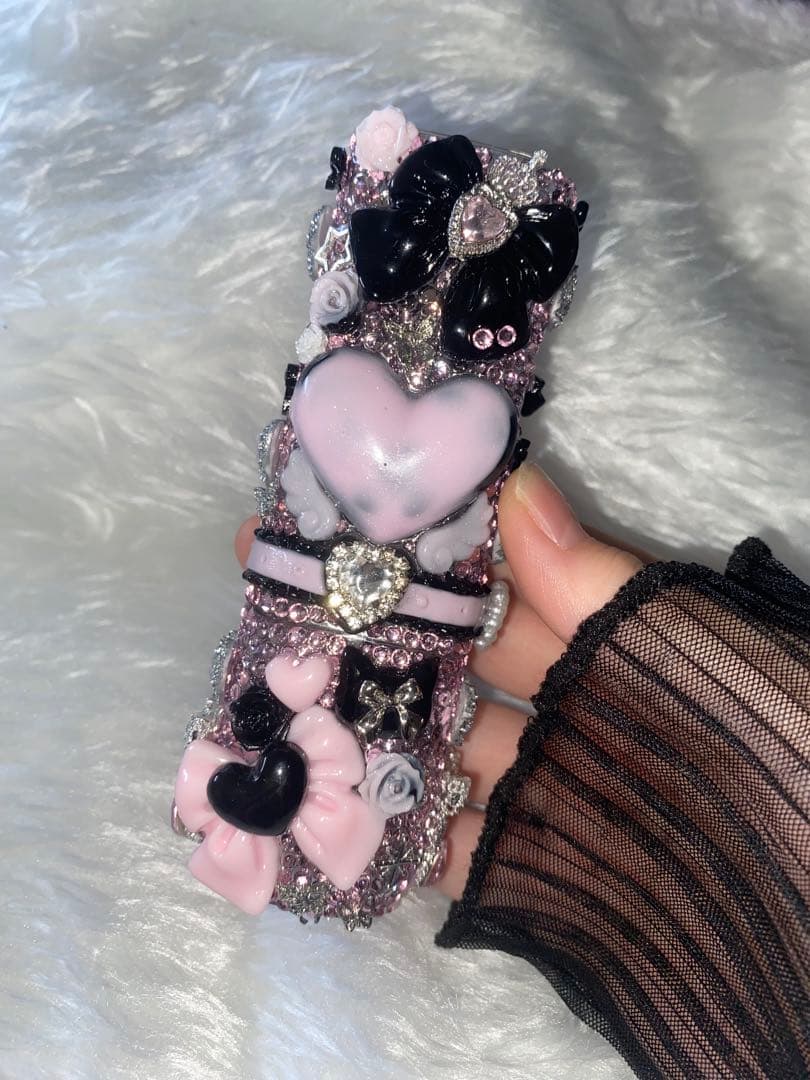 3点おまとめ スケルトンケースデコiQOSケースデコヒートスティックケースデコ