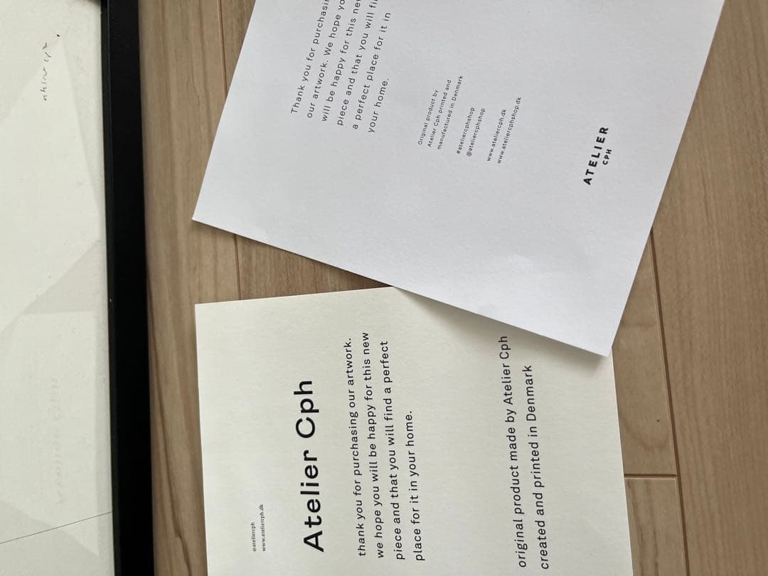 Atelier Cph ポスター　2点セット