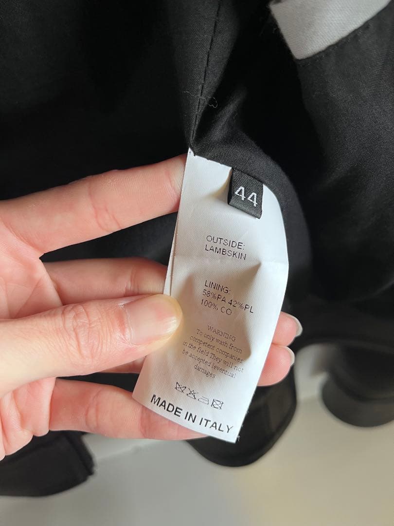 Emmeti エンメティ JURI シングルライダース ブラック 44