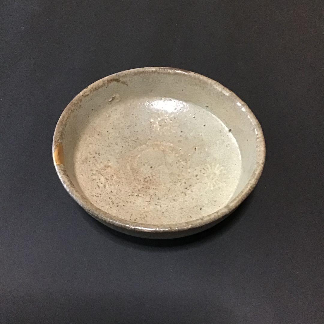 李朝高麗陽刻紋　小皿