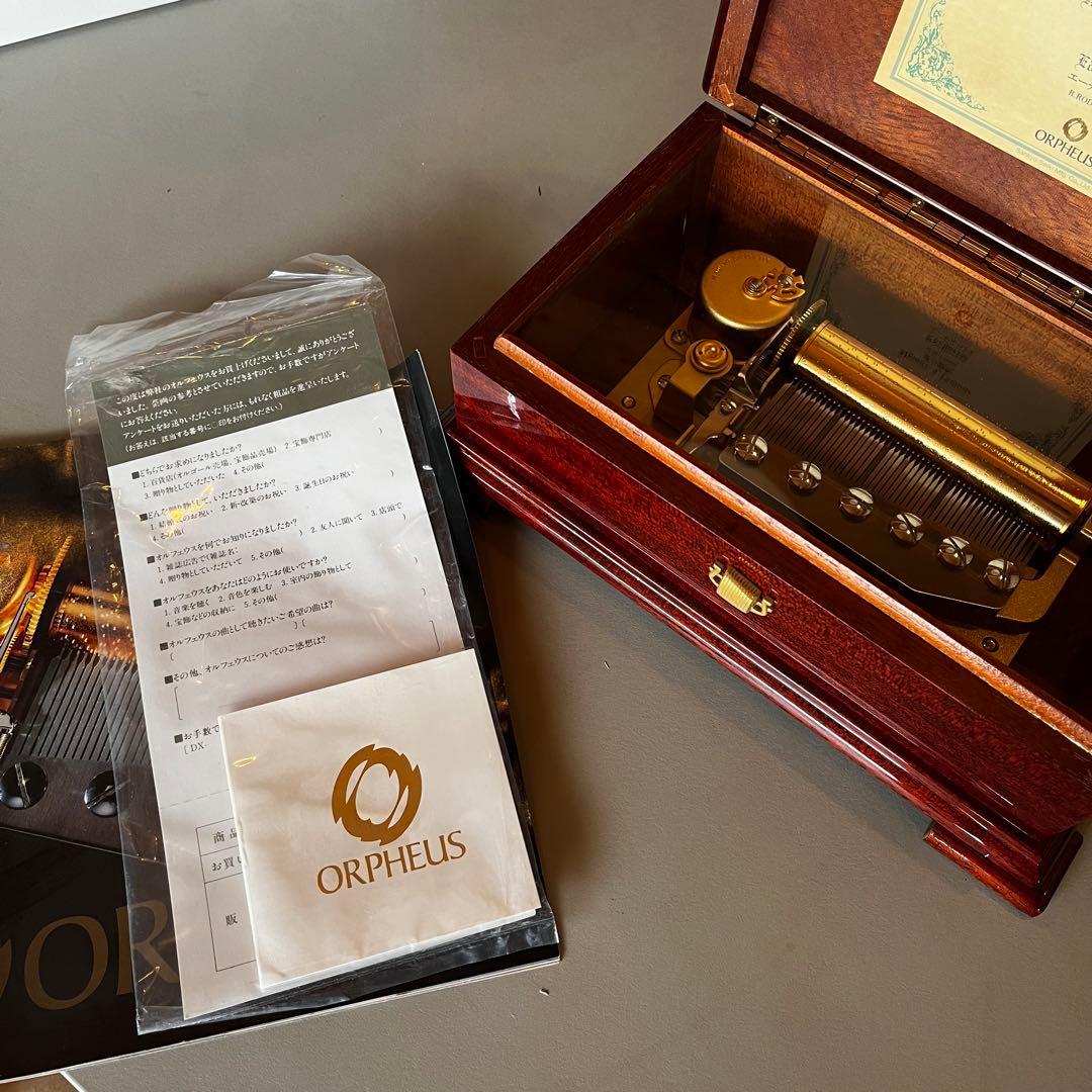 新品⭐︎ORPHEUS オルフェウス オルゴール 50弁 エーデルワイス 愛の讃歌