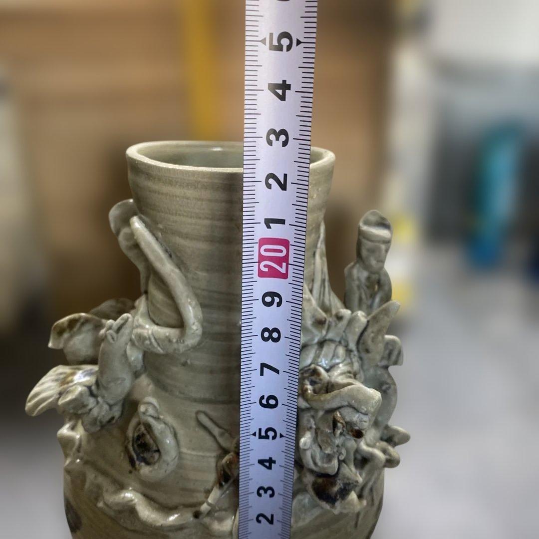 中国美術　骨董品　人物壺　貴重　箱付き