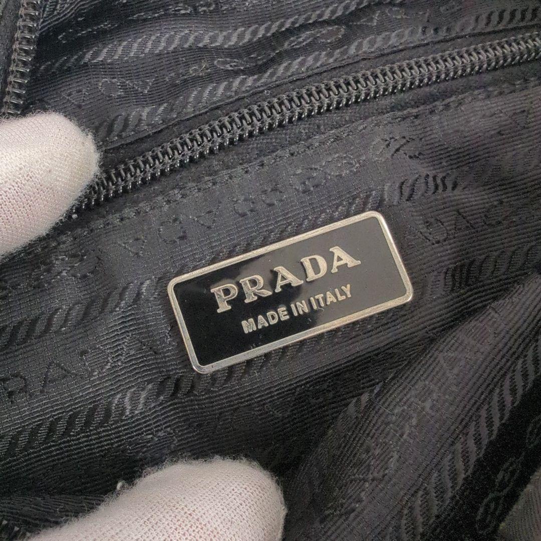 【良品】PRADA プラダ サコッシュ ナイロン ショルダーバッグ プレート
