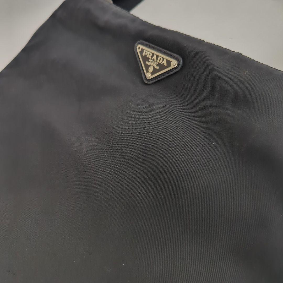 【良品】PRADA プラダ サコッシュ ナイロン ショルダーバッグ プレート