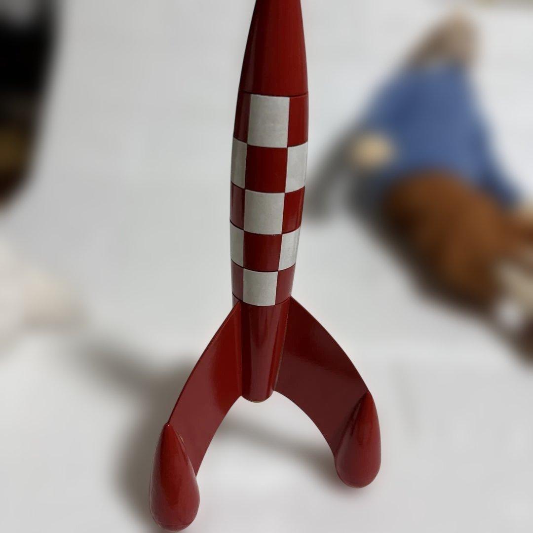 TINTINの冒険 タンタンとミルーのぬいぐるみとロケット