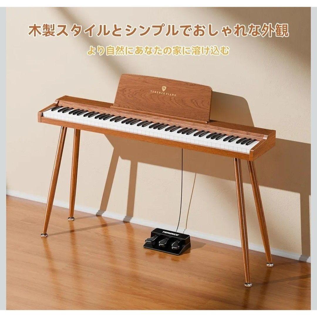 TERENCE 電子ピアノ 88鍵 カウンターウェイト鍵盤 木製 20W3ペダル