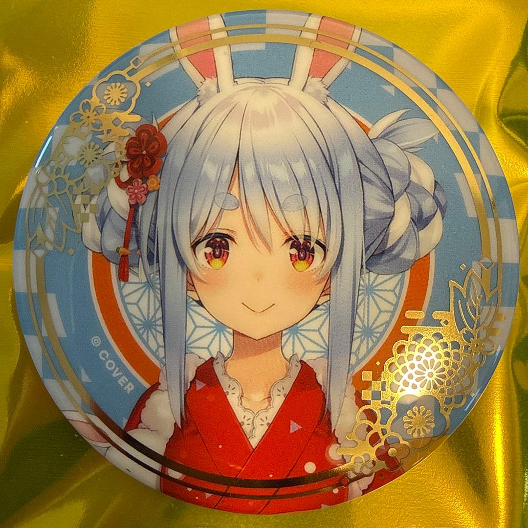 兎田ぺこら ホロライブ ランダム箔押し缶バッジ 正月衣装ver.