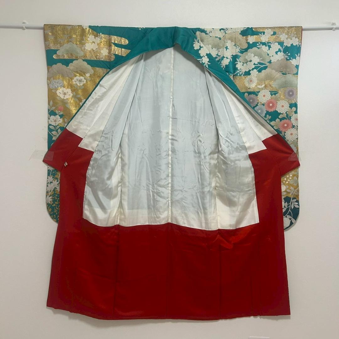 KP1755 振袖 身丈153cm 正絹 着物 成人式