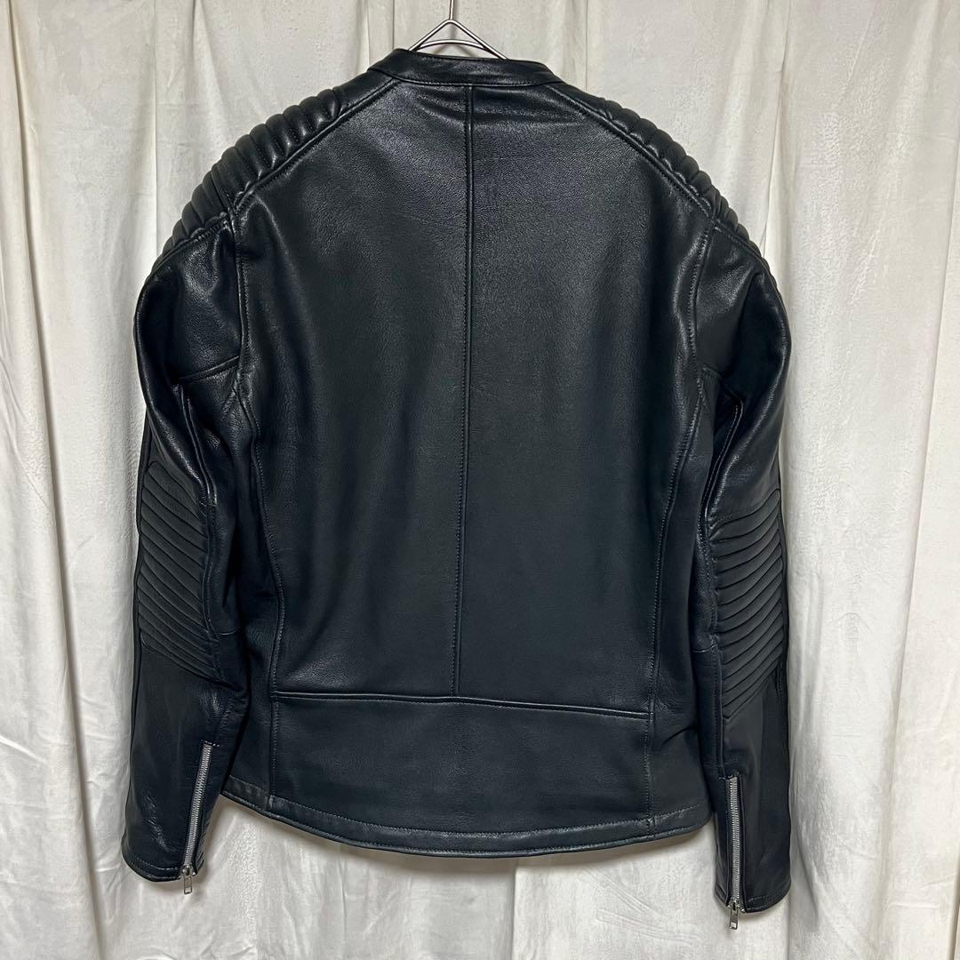 b*g様 【未使用】KADOYA FENNEL レザージャケット　ネイビー　バイ