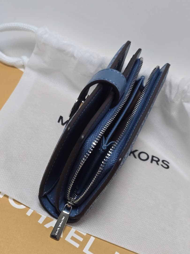 マイケルコースGREENWICH タブ ジップアラウンド ウォレットミディアム