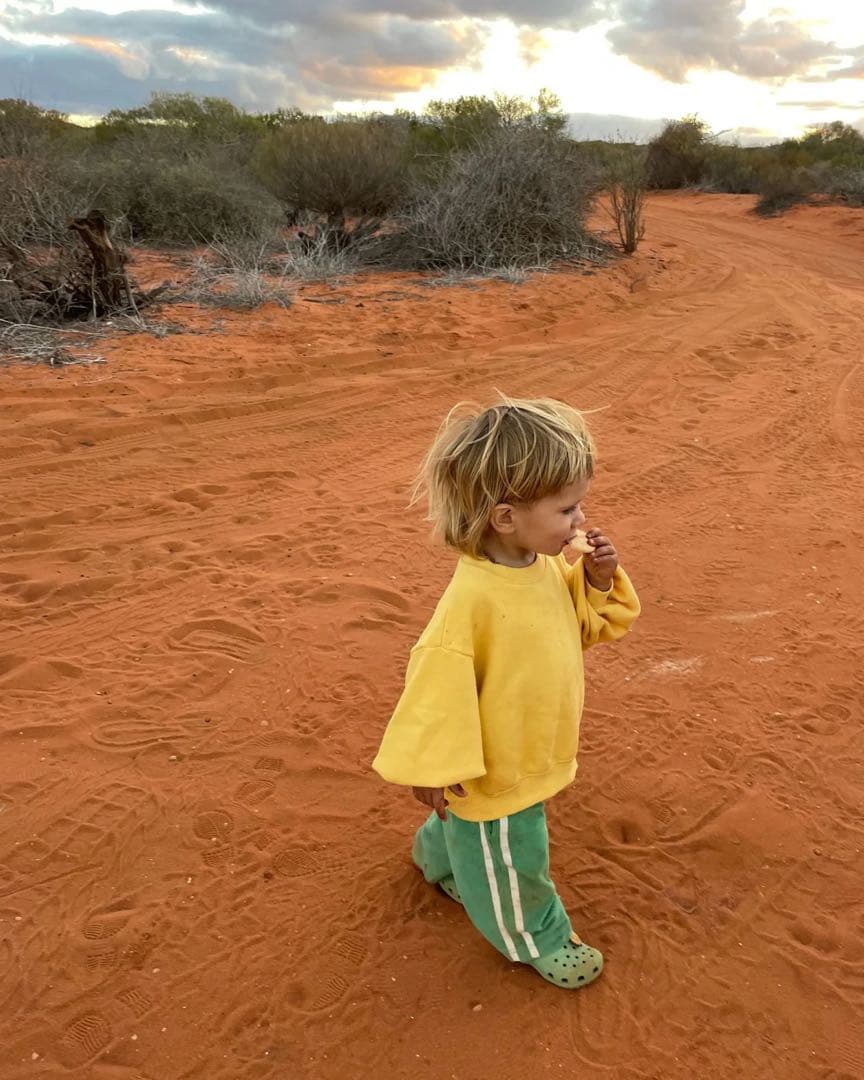 ボトムス・スパッツ ziggy zaza / twin stripe terry pant 2-3y